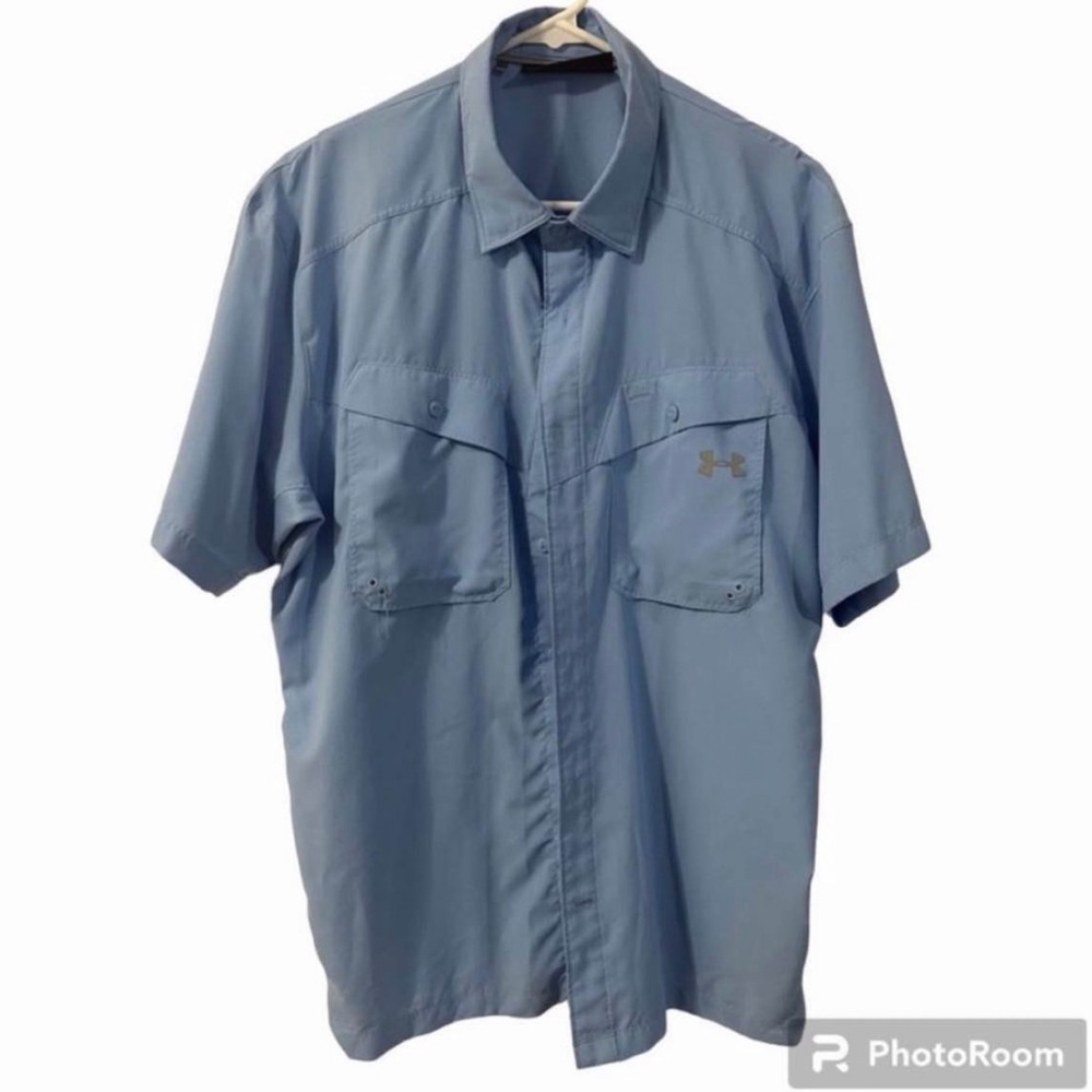 Under Armour Light Blue HeatGear Shirt